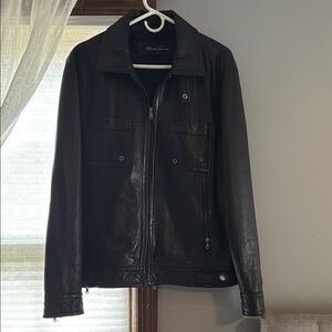 Men's Kenneth Cole Black Leather Jacket